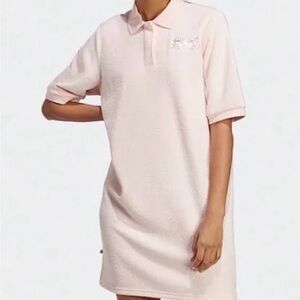 Adidas Polo Shirt Dress size Small, Pink Terry - Sports, Athleisure, Sporty